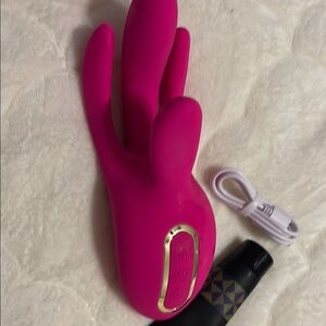 Vibrant Pink Silicone Massager